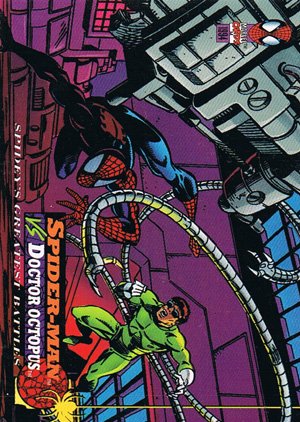 Fleer The Amazing Spider-Man Base Card 101 Spider-Man vs. Doctor Octopus