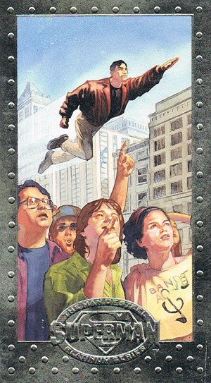 SkyBox Superman: The Man of Steel - Premium Edition Base Card 13 Look - Up in the Sky!