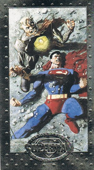 SkyBox Superman: The Man of Steel - Premium Edition Base Card 38 Metallo!