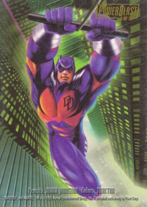 Fleer Marvel Annual Flair '95 PowerBlast Card 6 Daredevil