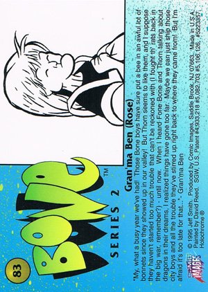Comic Images Bone Series 2 Base Card 83 Gran'ma Ben (Rose)