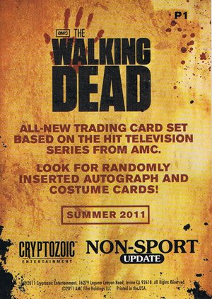 Cryptozoic The Walking Dead Promo Card P1 