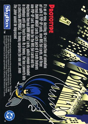 SkyBox The Adventures of Batman & Robin Promos S1 8-card panel