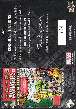 Upper Deck Avengers Assemble Ultimate Focus Panel Card UM-23 The Avengers, Vol. 1 #1 (84)