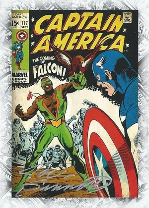 Upper Deck Marvel Beginnings Series II Break Through Autograph Card B-72 Captain America #117