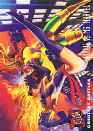 Fleer X-Men '95 Fleer Ultra Base Card 137 Rogue vs Ms. Marvel