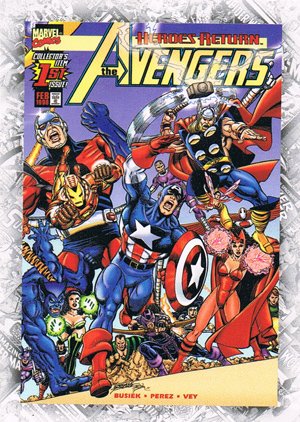 Upper Deck Marvel Beginnings Break Through Card B-16 The Avengers Vol. 3 #1