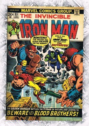 Upper Deck Marvel Beginnings Break Through Card B-25 Iron Man Vol. 1 #55