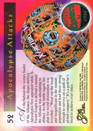 Fleer Marvel Annual Flair '94 Base Card 52 Apocalypse Now