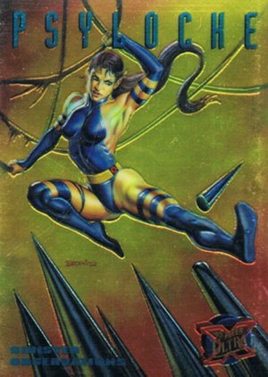 Fleer X-Men '95 Fleer Ultra Sinister Observations (Chromium) Card 7 Psylocke