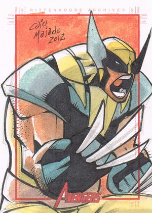 Rittenhouse Archives Marvel Greatest Heroes Sketch Card  Caio Majado