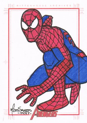 Rittenhouse Archives Marvel Greatest Heroes Sketch Card  Mark Dos Santos