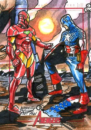 Rittenhouse Archives Marvel Greatest Heroes Sketch Card  Alberto Silva