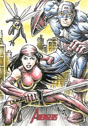 Rittenhouse Archives Marvel Greatest Heroes Sketch Card  Anthony Tan