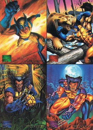 Fleer Marvel Masterpieces Promos  4-card panel