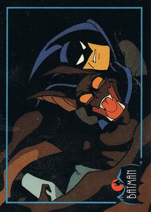 Topps Batman: The Animated Series Promos  Batman fighting Man-Bat