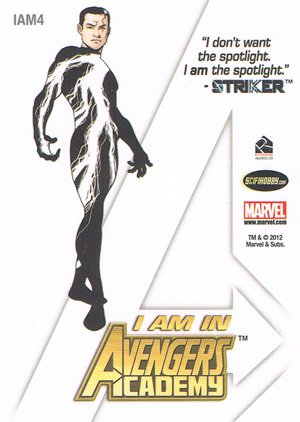 Rittenhouse Archives Marvel Greatest Heroes I Am An Avenger IAM04 Striker