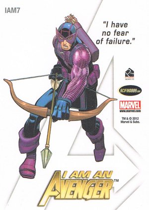 Rittenhouse Archives Marvel Greatest Heroes I Am An Avenger IAM07 Hawkeye