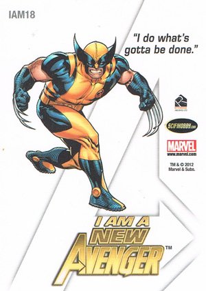 Rittenhouse Archives Marvel Greatest Heroes I Am An Avenger IAM18 Wolverine