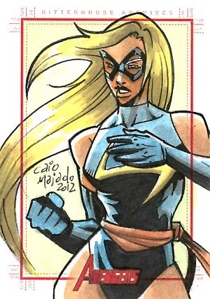 Rittenhouse Archives Marvel Greatest Heroes Sketch Card  Caio Majado