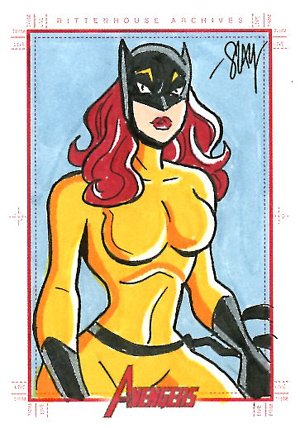 Rittenhouse Archives Marvel Greatest Heroes Sketch Card  Cal Slayton