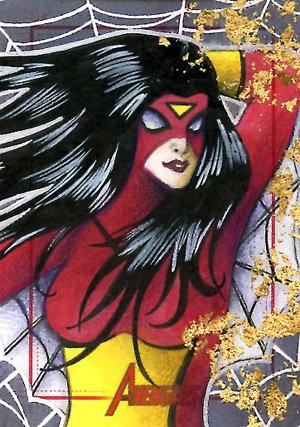 Rittenhouse Archives Marvel Greatest Heroes Sketch Card  Claire Pacheco