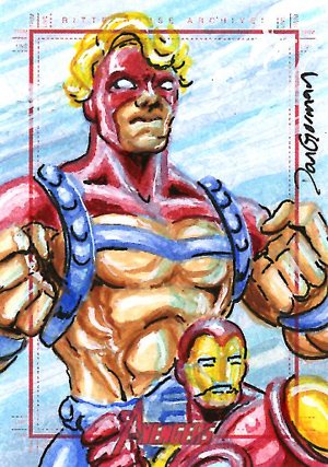 Rittenhouse Archives Marvel Greatest Heroes Sketch Card  Daniel Gorman