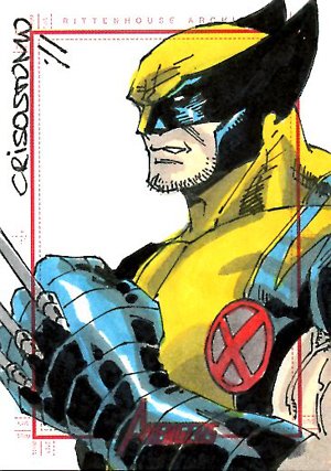 Rittenhouse Archives Marvel Greatest Heroes Sketch Card  Dennis Crisostomo