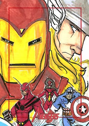 Rittenhouse Archives Marvel Greatest Heroes Sketch Card  Eugene Commodore