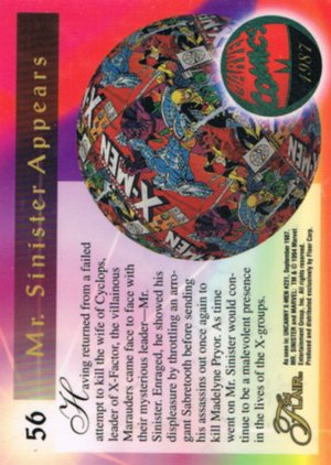 Fleer Marvel Annual Flair '94 Base Card 56 Mr. Sinister