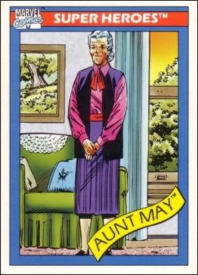Impel Marvel Universe I Base Card 28 Aunt May