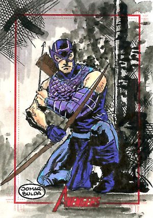Rittenhouse Archives Marvel Greatest Heroes Sketch Card  Jomar Bulda