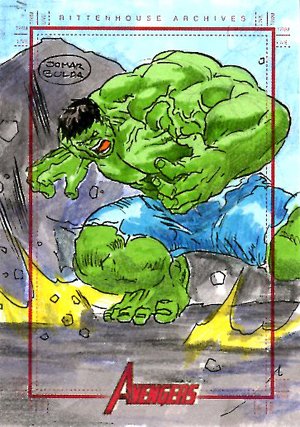 Rittenhouse Archives Marvel Greatest Heroes Sketch Card  Jomar Bulda