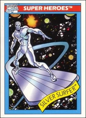 Impel Marvel Universe I Base Card 32 Silver Surfer