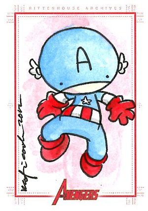 Rittenhouse Archives Marvel Greatest Heroes Sketch Card  Katie Cook