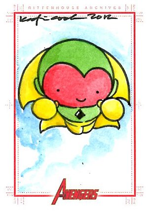 Rittenhouse Archives Marvel Greatest Heroes Sketch Card  Katie Cook