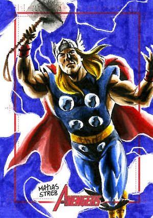 Rittenhouse Archives Marvel Greatest Heroes Sketch Card  Matias Streb