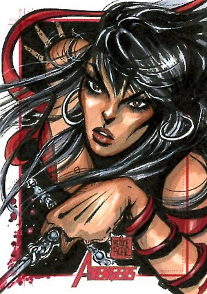 Rittenhouse Archives Marvel Greatest Heroes Sketch Card  Melike Acar