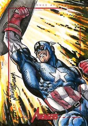 Rittenhouse Archives Marvel Greatest Heroes Sketch Card  Newton Barbosa