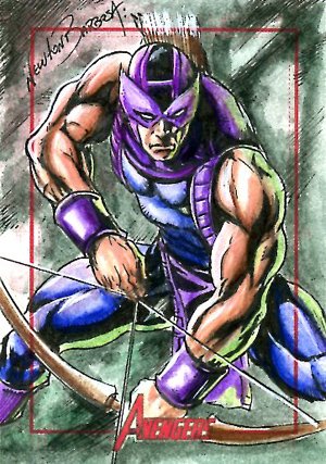 Rittenhouse Archives Marvel Greatest Heroes Sketch Card  Newton Barbosa