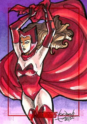 Rittenhouse Archives Marvel Greatest Heroes Sketch Card  Stacey Kardash