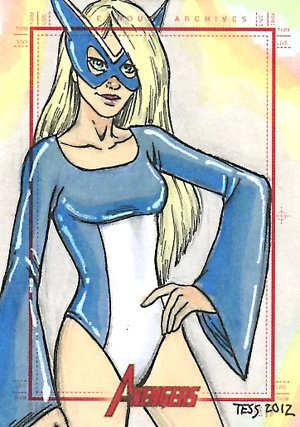 Rittenhouse Archives Marvel Greatest Heroes Sketch Card  Tess Fowler