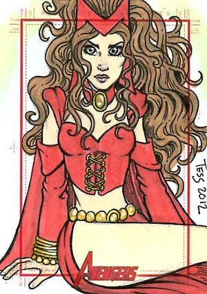 Rittenhouse Archives Marvel Greatest Heroes Sketch Card  Tess Fowler