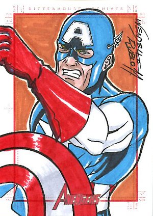 Rittenhouse Archives Marvel Greatest Heroes Sketch Card  Wendell Rubio Silva