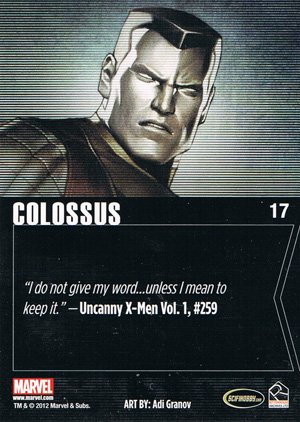 Rittenhouse Archives Marvel Greatest Heroes Parallel Base Set 17 Colossus