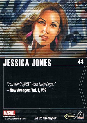 Rittenhouse Archives Marvel Greatest Heroes Base Card 44 Jessica Jones