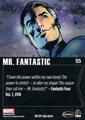 Rittenhouse Archives Marvel Greatest Heroes Parallel Base Set 55 Mr. Fantastic