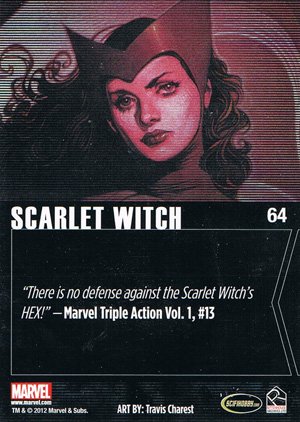 Rittenhouse Archives Marvel Greatest Heroes Parallel Base Set 64 Scarlet Witch