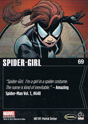 Rittenhouse Archives Marvel Greatest Heroes Parallel Base Set 69 Spider-Girl