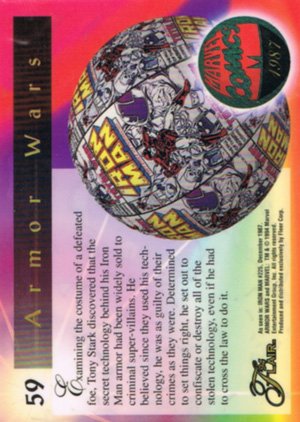 Fleer Marvel Annual Flair '94 Base Card 59 Armor Wars